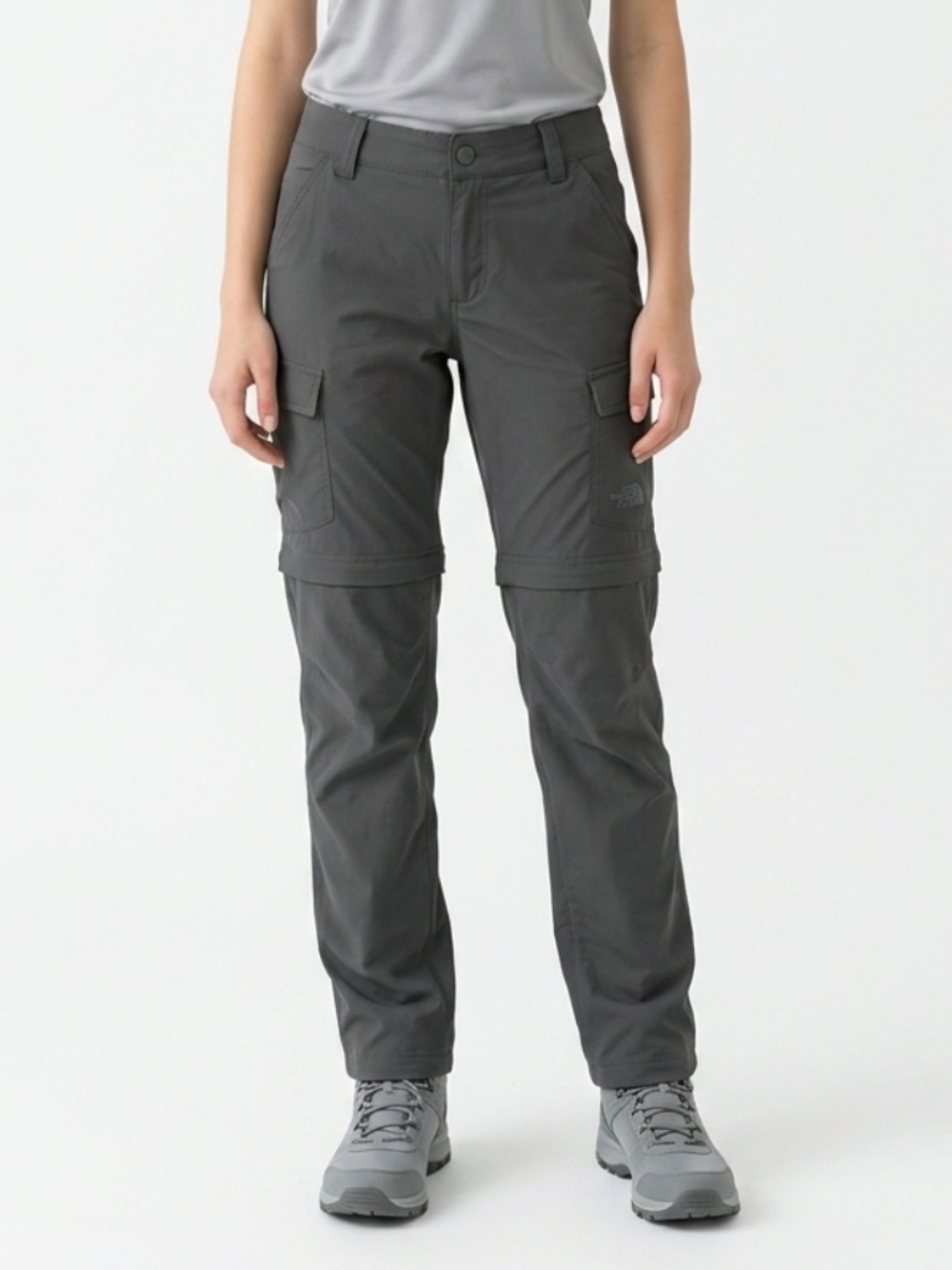 THE NORTH FACE • Convertible Zip-Off Hiking Cargo Pants Gray Women’s 4